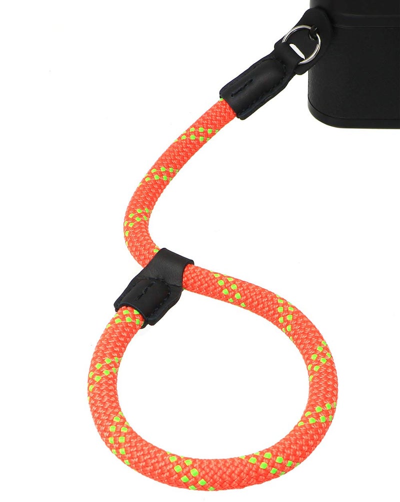 HITHUT Quick Release Camera Hand Strap Wrist Strap for SLR DSLR Digital Mirrorless Cameras Adjustable Climbing Rope Orange Green - Image 4